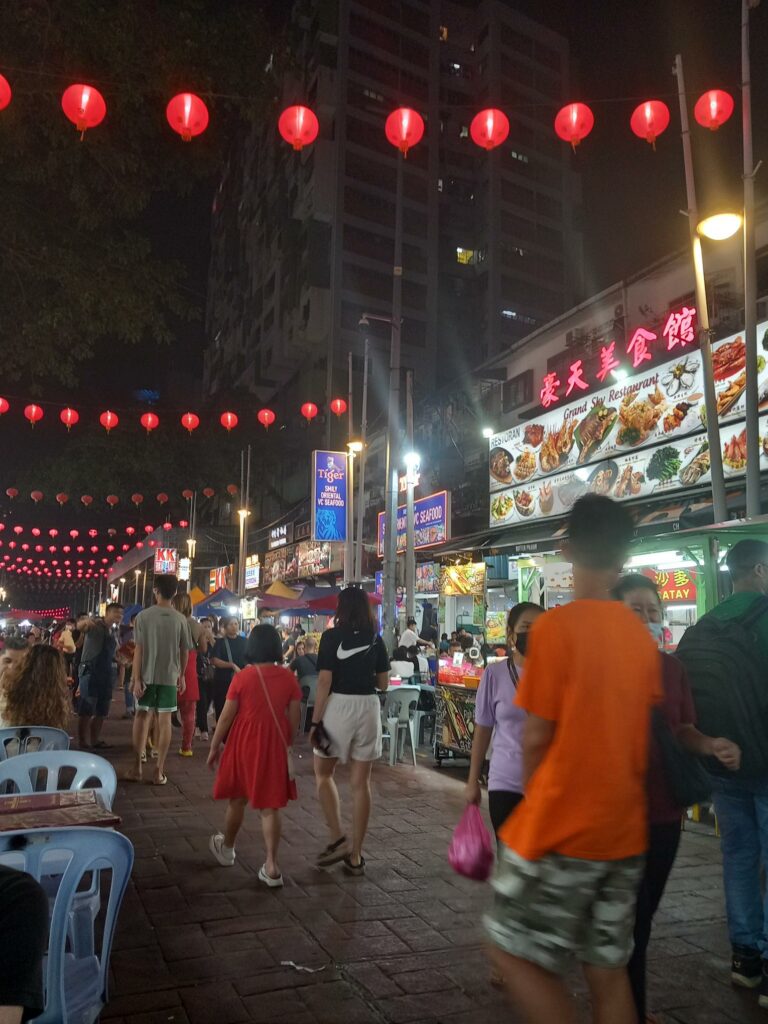 La rue de jalan Alor avec tout ses restaurants